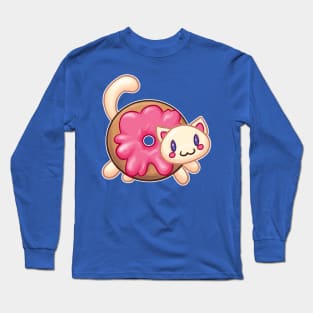 Donut Cat (catfood series) Long Sleeve T-Shirt